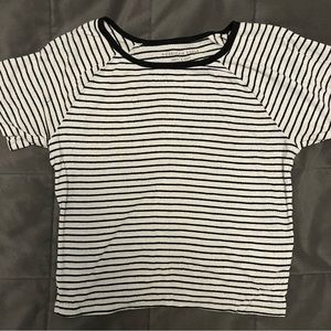 COPY - American Eagle Horizontal Stripe Crop Tee